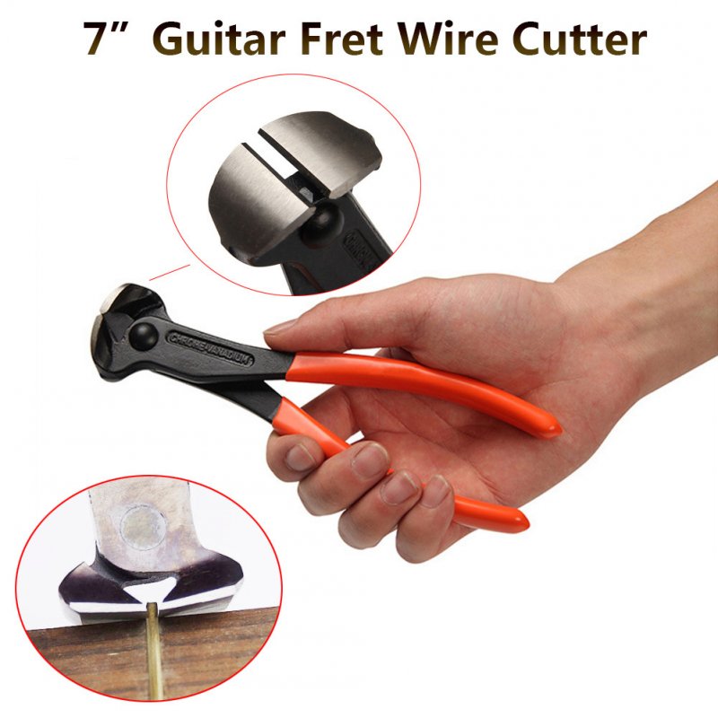 7 Inch Professional Guitar Fret Wire End Cutter Nipper Puller Plier String Scissors 