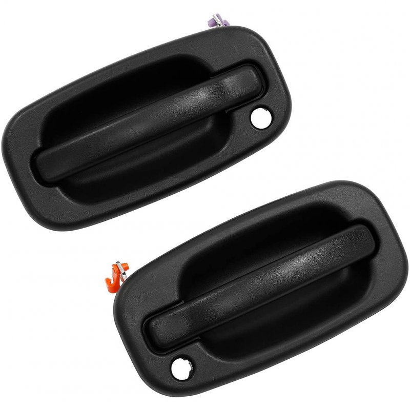 Exterior Door Handle Front Left Right with Key Hole for 99-06 Chevy Silverado GMC OE:15034985, 15034986  