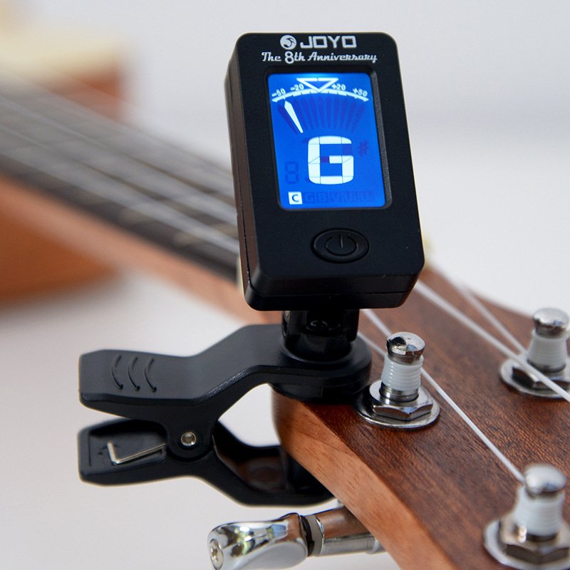 JOYO JT-01 360 Degree Rotatable Sensitive Mini Digital LCD Clip-on Tuner for Guitar Bass Violin Ukulele Part Accessories 
