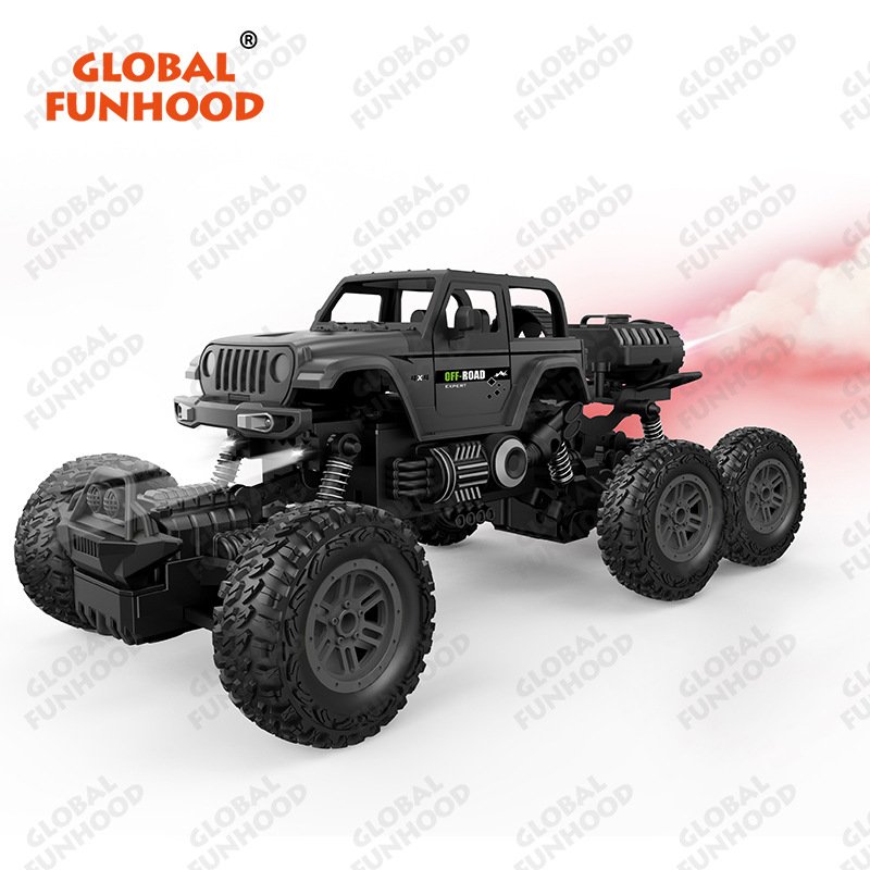 Remote Control Racing Car 6-channel Automatic Demonstration Spray Climbing Car with Searchlight 