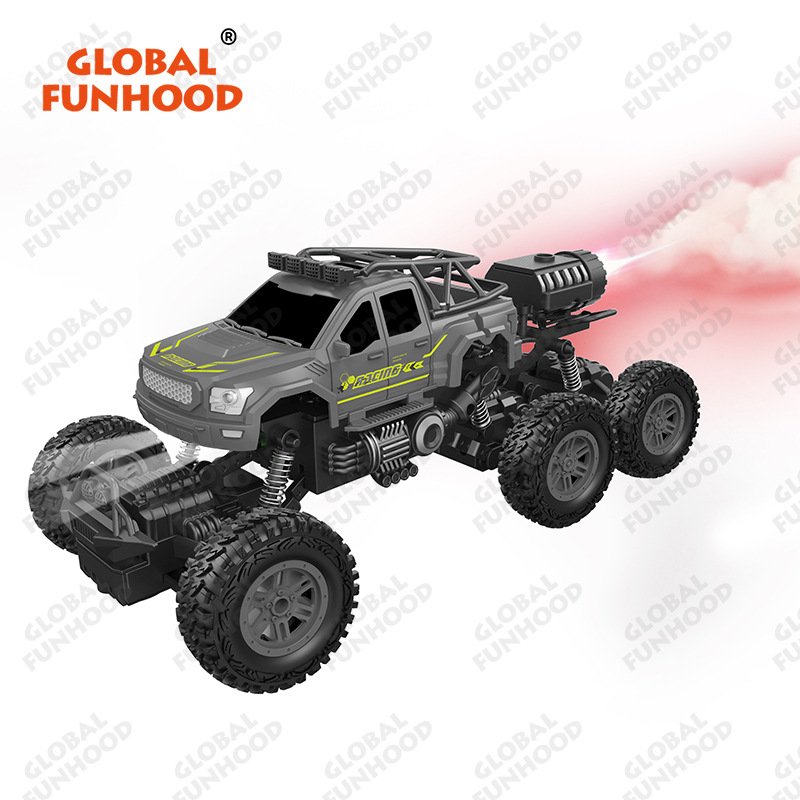 Remote Control Racing Car 6-channel Automatic Demonstration Spray Climbing Car with Searchlight 
