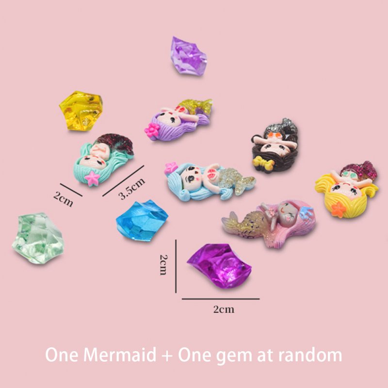 Gemstone Dig Kit DIY Mermaid Crystal Gem Starfish Heart-shaped Diamond Archaeological Excavation Educational Toys for Kids