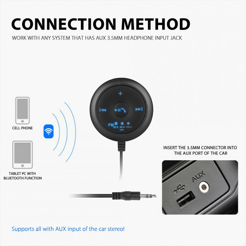 Car  5.0  Bluetooth-compatible  Receiver  Transmitter Mp3 Music Player Handsfree Calling Navigation Adapter 