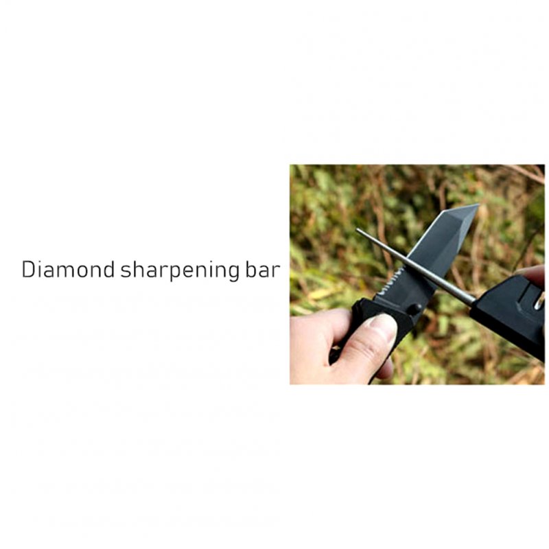 4-in-1 Portable Whetstone Sharpener Multifunctional Tungsten Steel Knife Outdoor Camping Hiking Tools