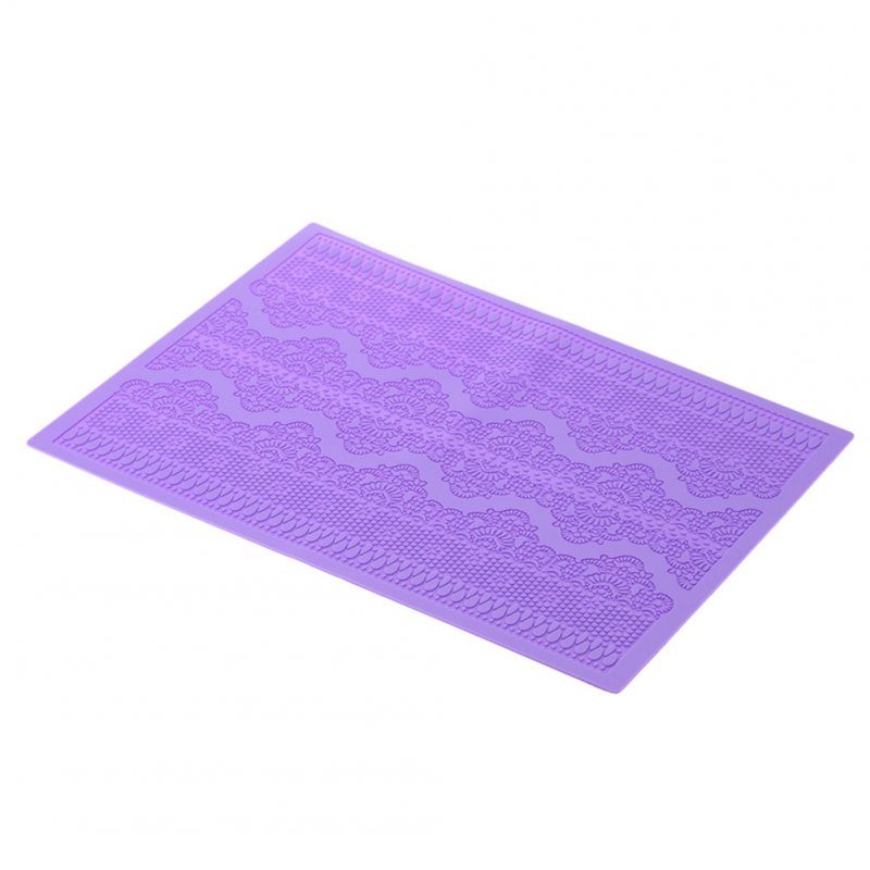 Silicone Cake Decorating  Mat Baking Lace Mold Cake Topper Flower Pattern Maker 