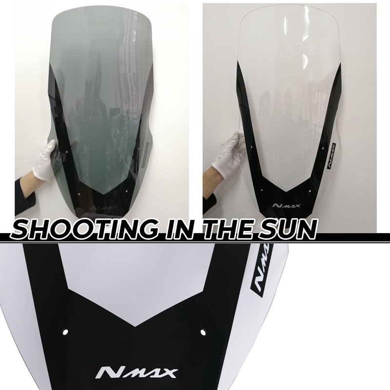 Motorcycle Windshield heighten Windscreen For Yamaha NMAX155 NMAXL125 16-18 Motorcycle front wind deflector 
