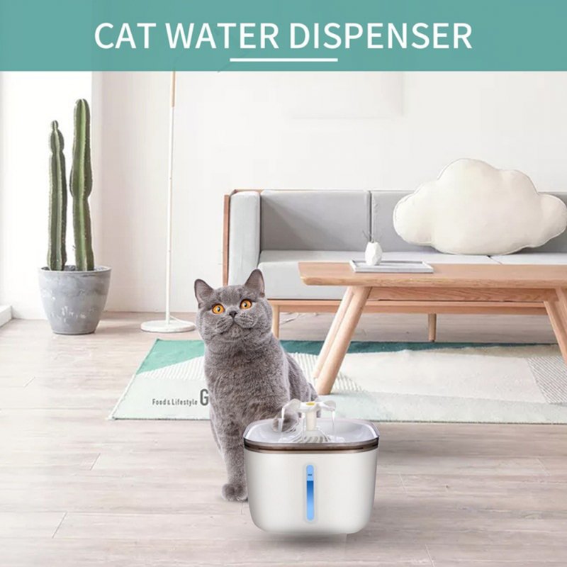 2L Pet Automatic Water Dispenser 1.2w Ultra-quiet Water Pump Kitten Puppy Water Fountain only 