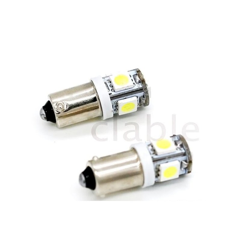 Car Auto Bulb Turn Signal Light for BA9S T4W 5050 5smd LED Lamp 
