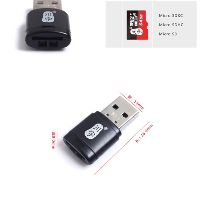 Kawau Micro SD Card Reader 2.0 USB High Speed Adapter with TF Card Slot C286 Max Support 128GB Memor 