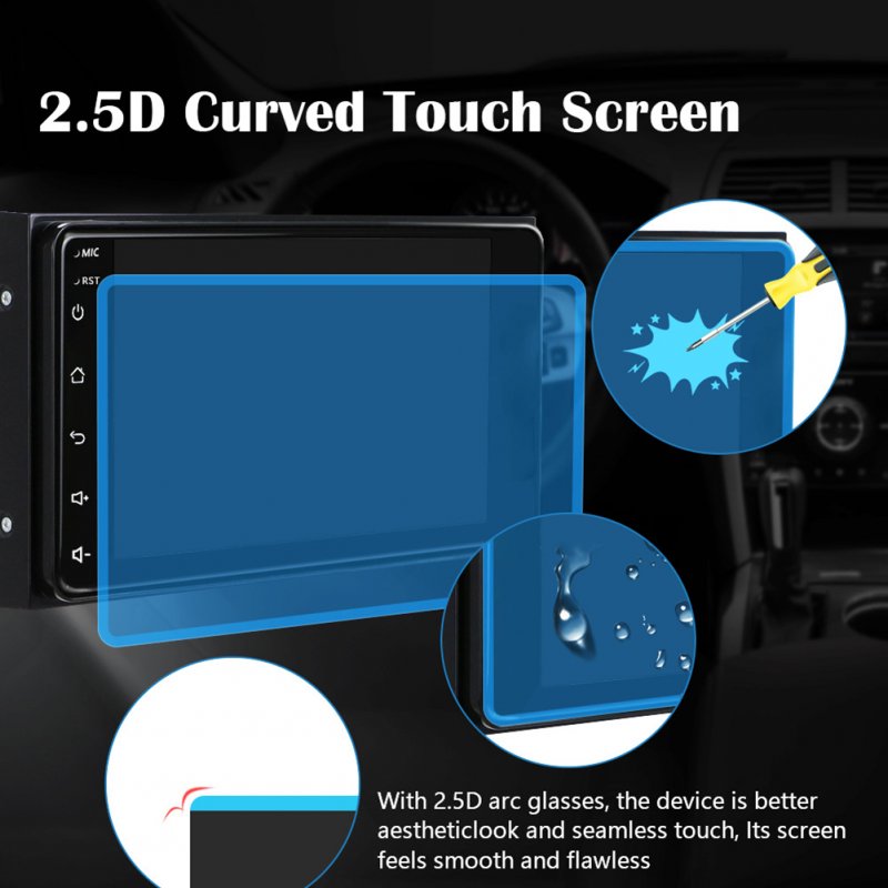 Car Radio Multimedia Video Player 7-inch Android 11 Carplay Navigator Reversing Camera Compatible for Toyota Corolla