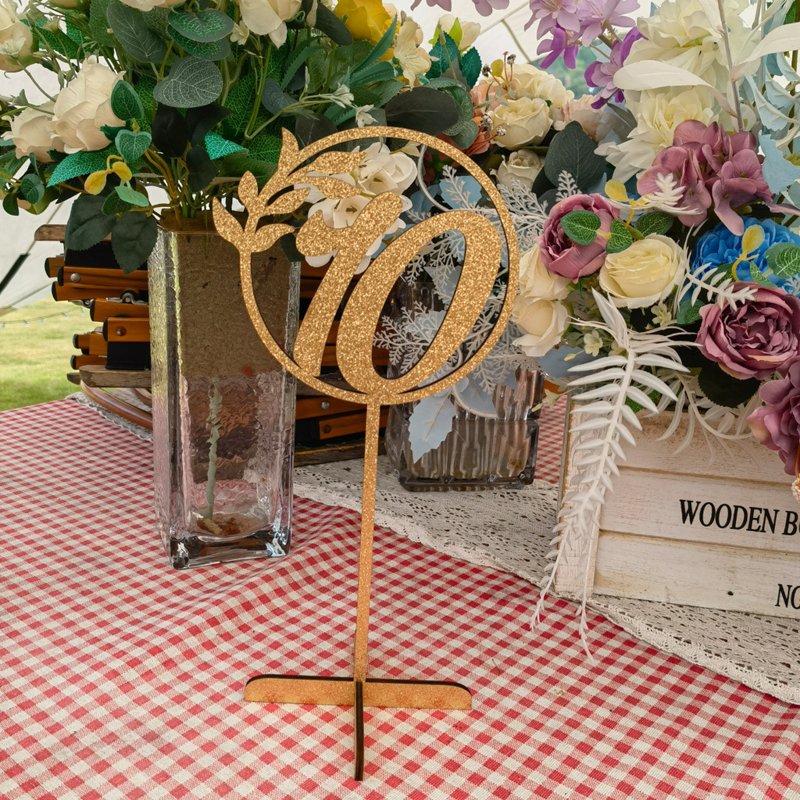 10 Pcs Wedding Table Numbers 12x5.8 Inch Wooden Table Number For Wedding Reception Party Restaurant Graduation Ceremony