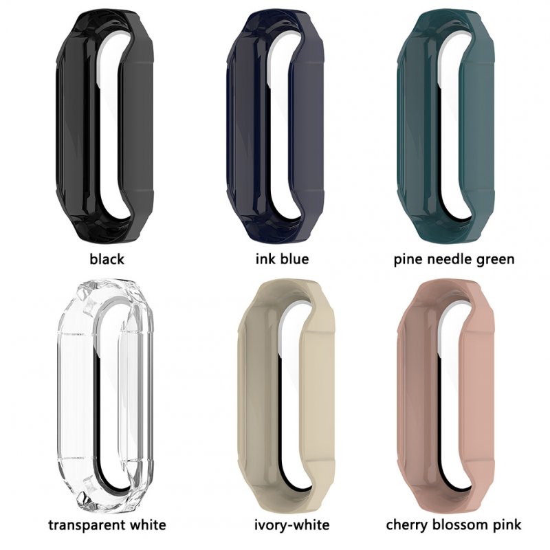 Bracelet Protective Case Full Cover Screen Protector Tempered Film Cover Compatible For Xiaomi Mi Band 4/5/6/nfc 