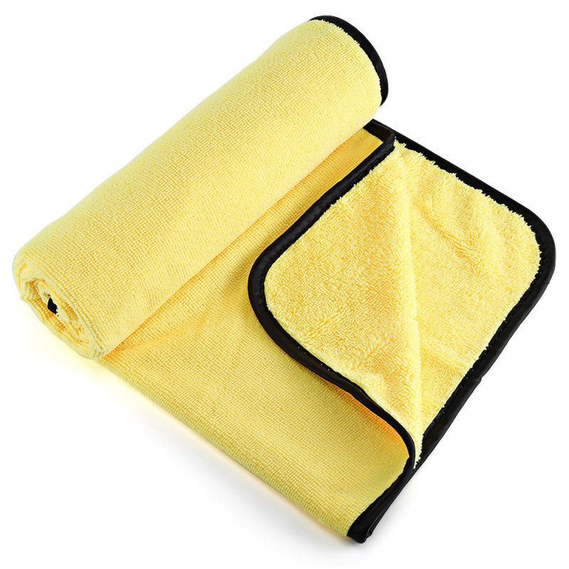 Car Clean Towels Car Cleaning Cloth Plush Microfiber Washing Drying Car Care Polishing Wash Towels Golden_92X56cm