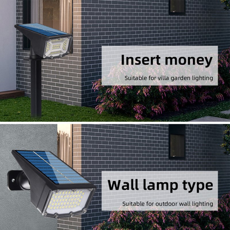 2pcs Outdoor Solar Spotlight Waterproof Super Bright Garden Light for Walkway Courtyard Garden Driveway 