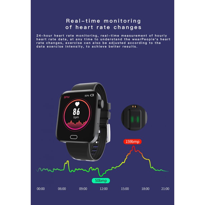 SX25 Fitness Tracker Watch Men Women Waterproof Smart Bracelet Blood Pressure Heart Rate Monitor  