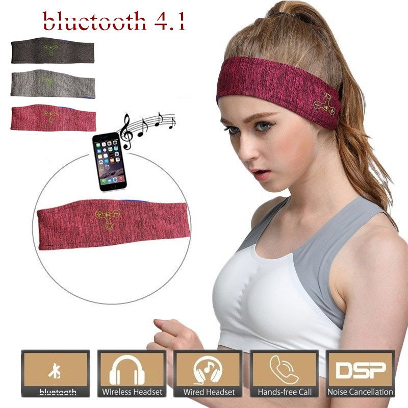 Sports Headband Bluetooth Sports Headphones 10m Wireless Music Sport Headbands Long Time Play Stereo Sound Headscarf 