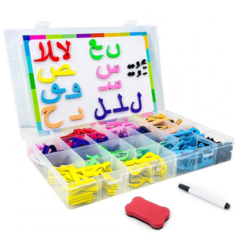 Baby Arabic Alphabet Letters Sticker Word Magnetic Intellectual Toy Preschool Teaching Learning Toys For Children 