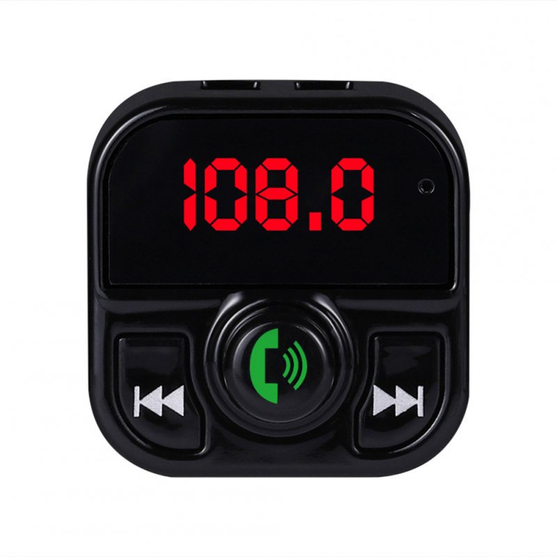X5 Car Mp3  Player Plug-in Card / U Disk Multifunction Adapter Bluetooth-compatible 5.0 Power-off Memory Function Fm Transmitter 