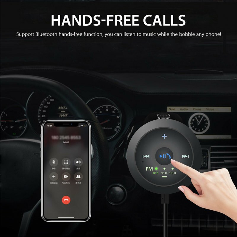 Car  5.0  Bluetooth-compatible  Receiver  Transmitter Mp3 Music Player Handsfree Calling Navigation Adapter 