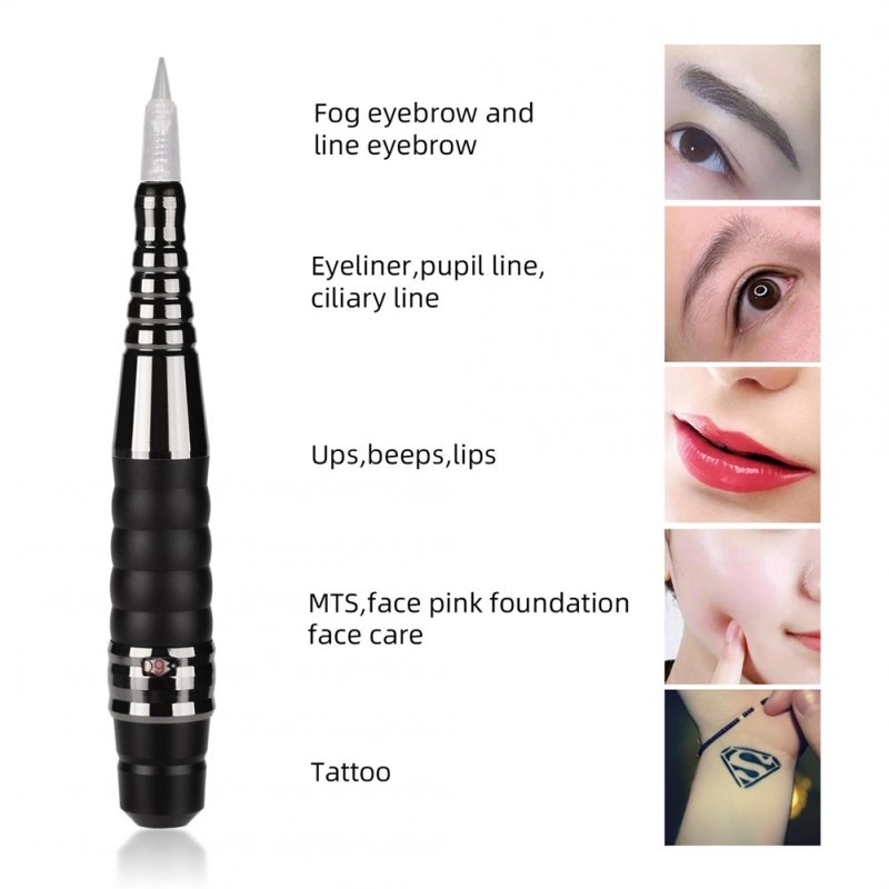 Electric Wireless Tattoo  Machine Pen Adjustable Cordless Makeup Eyebrow Machine 