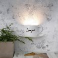 LED Luminous Cup Bonjour yellow Light