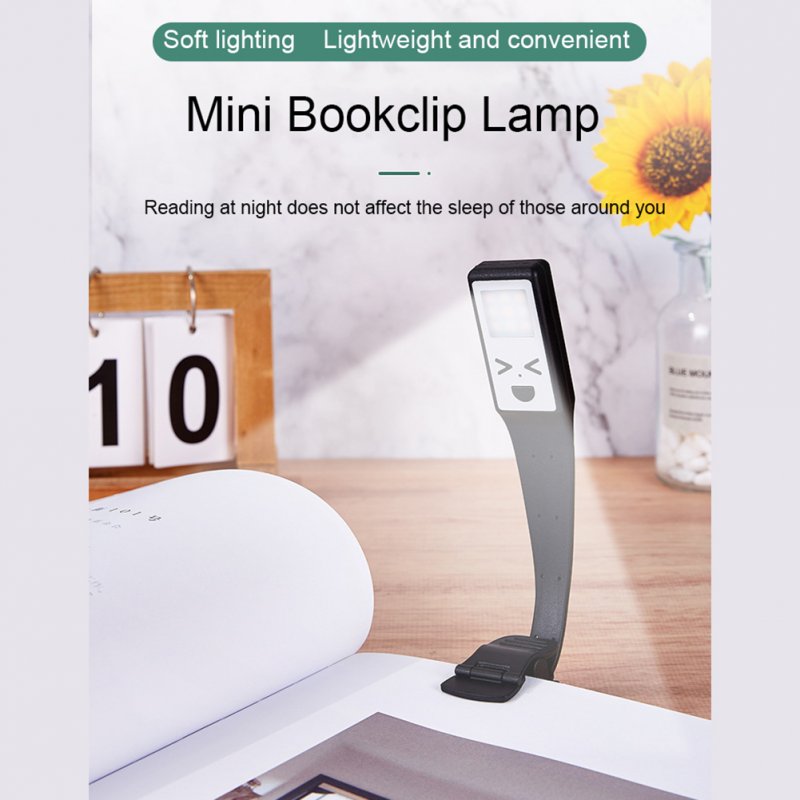 Led Clip On Book Light 3 Colors Stepless Dimming High Brightness USB Rechargeable Book Lights For Kindles Magazines Books 