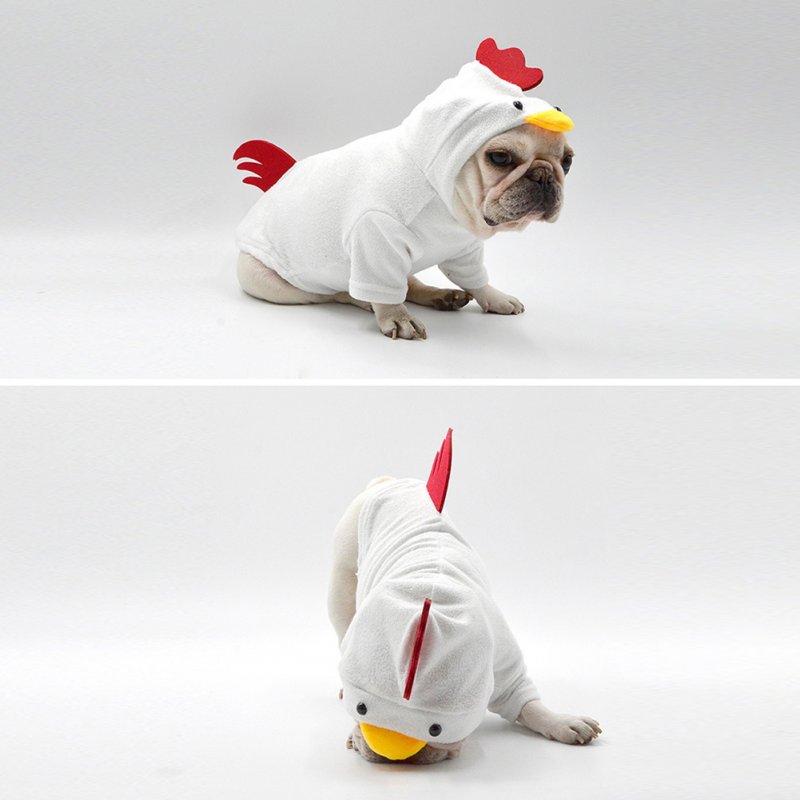 Dog Cat Chicken Costumes Pet Halloween Christmas Thanksgiving Cosplay Dress Hoodie Funny Outfits Clothes For Puppy Dogs Cats M