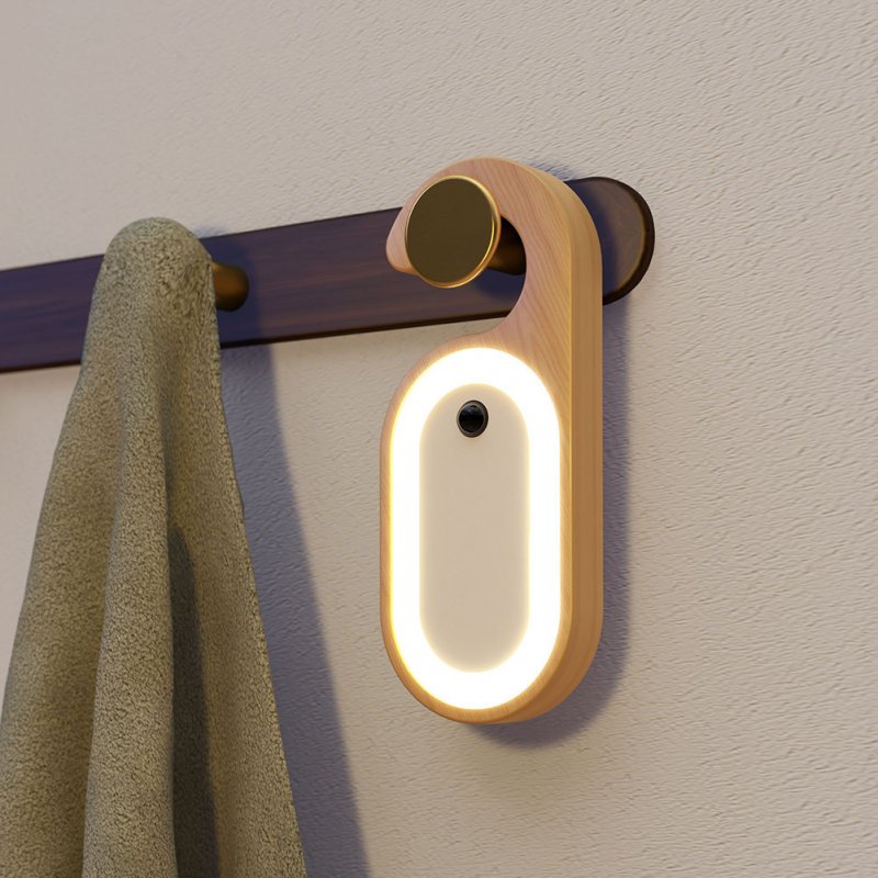 Creative Note Board Body Sensor Light Luminous Usb Charging Bedside Wooden Desk Lamp Night Light 