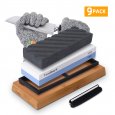 US GARVEE Sharpening Stone Whetstone Set 2 Side Grit 1000/6000