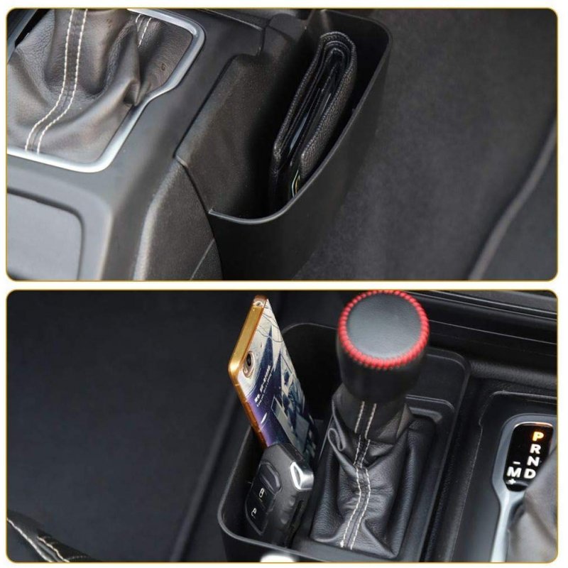 Gear Shifter Box Center Console Storage Automatic Transmission Side Organizer Tray Interior Accessories for 2018-2020 Jeep Wrangler JL JLU & 2020 Gladiator JT