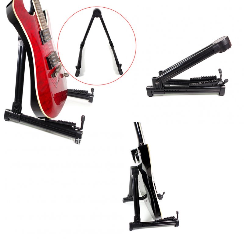 Adjustable Electric Guitar Holder Bracket Upright A-frame Instrument Stand for Acoustic Guitar Ukulele Bass Violin 