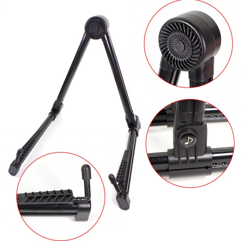 Adjustable Electric Guitar Holder Bracket Upright A-frame Instrument Stand for Acoustic Guitar Ukulele Bass Violin 