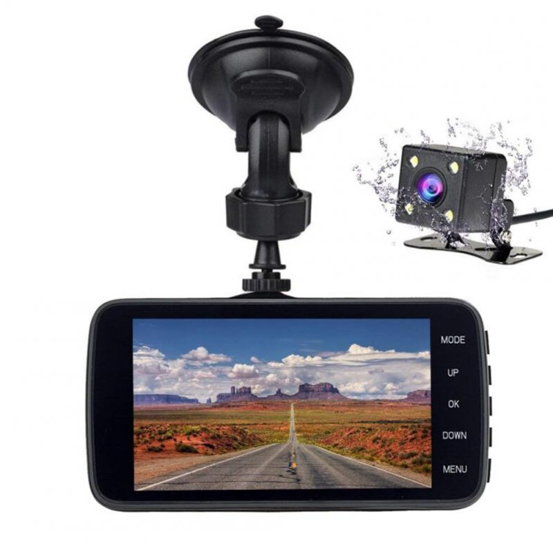 Car DVR Dash Camera Car Traffic Recorder HD Night Vision 1080P Dual Lens Reversing Image Integrative Camera  