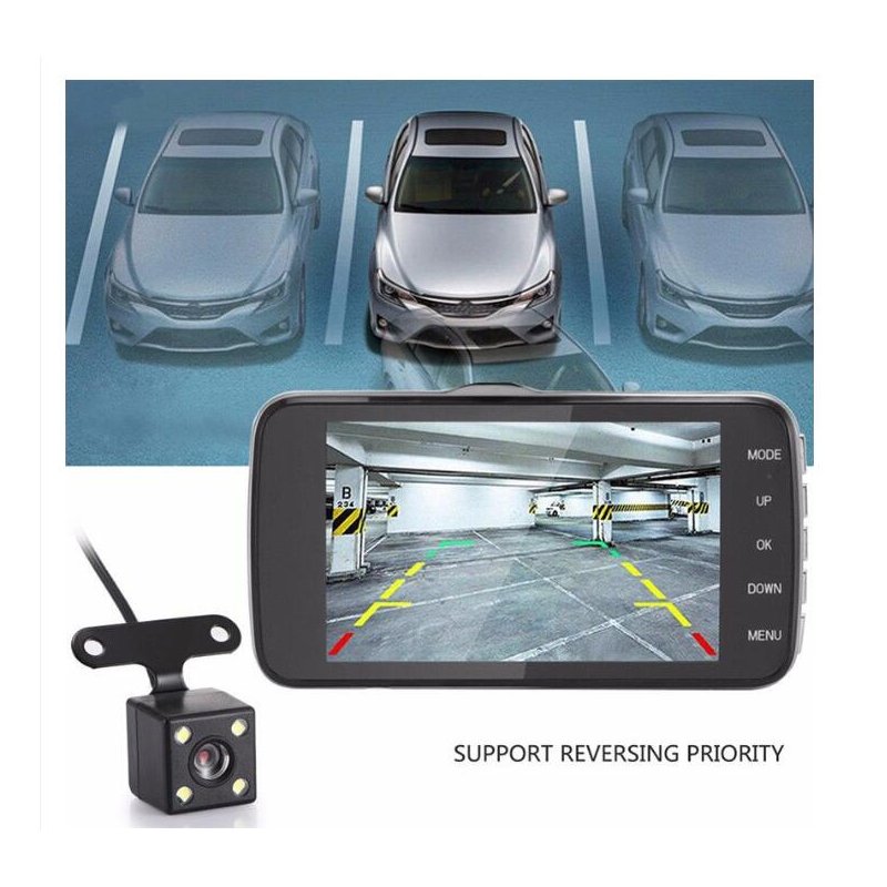 Car DVR Dash Camera Car Traffic Recorder HD Night Vision 1080P Dual Lens Reversing Image Integrative Camera  