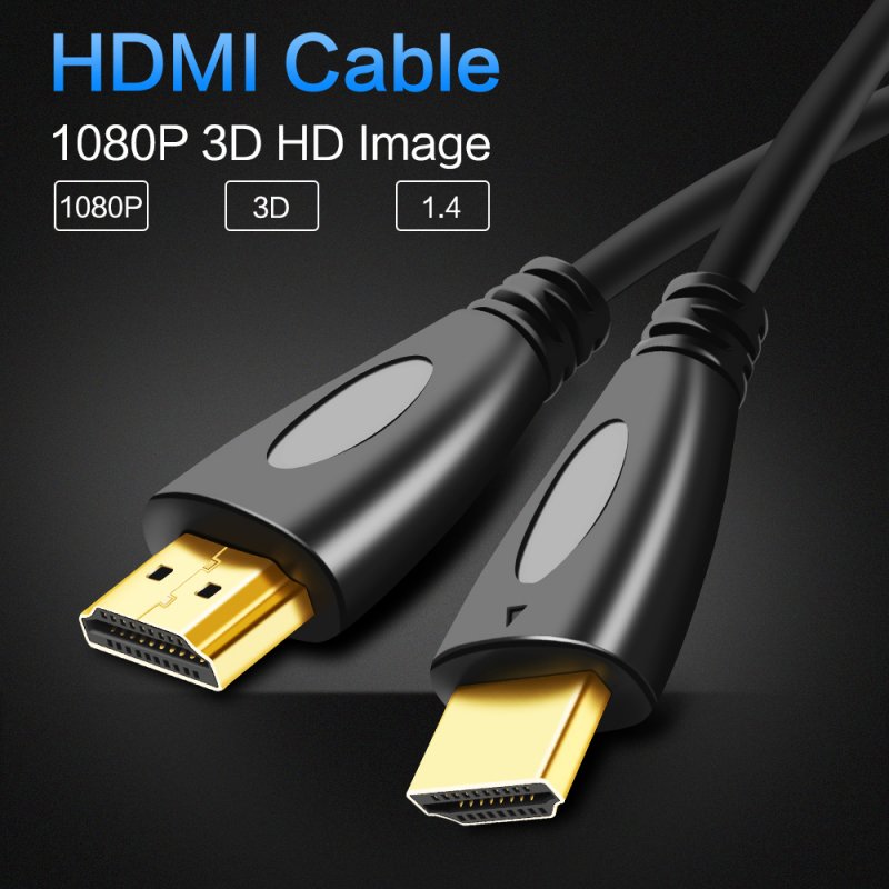1.4V HDMI Gold-plated 1080p 3D High Resolution Cable Male to Male Video Connector for HDTV PS3 / 4 Projector