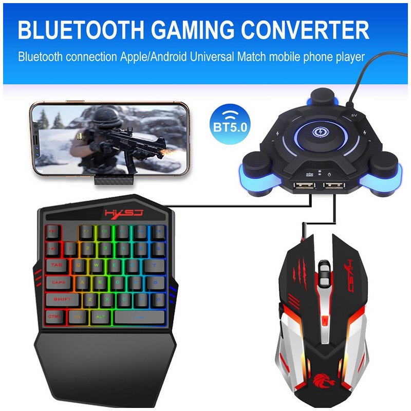 USB Gamepad Controller Converter Keyboard And Mouse Adapter 