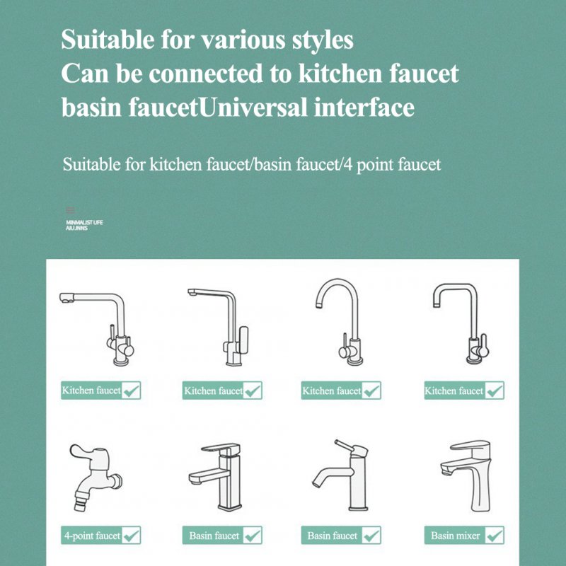 Kitchen Sink Faucet Extender 2 Water Flow Mode 3D Free Rotation Faucet Aerator Universal Swivel Robotic Arm 