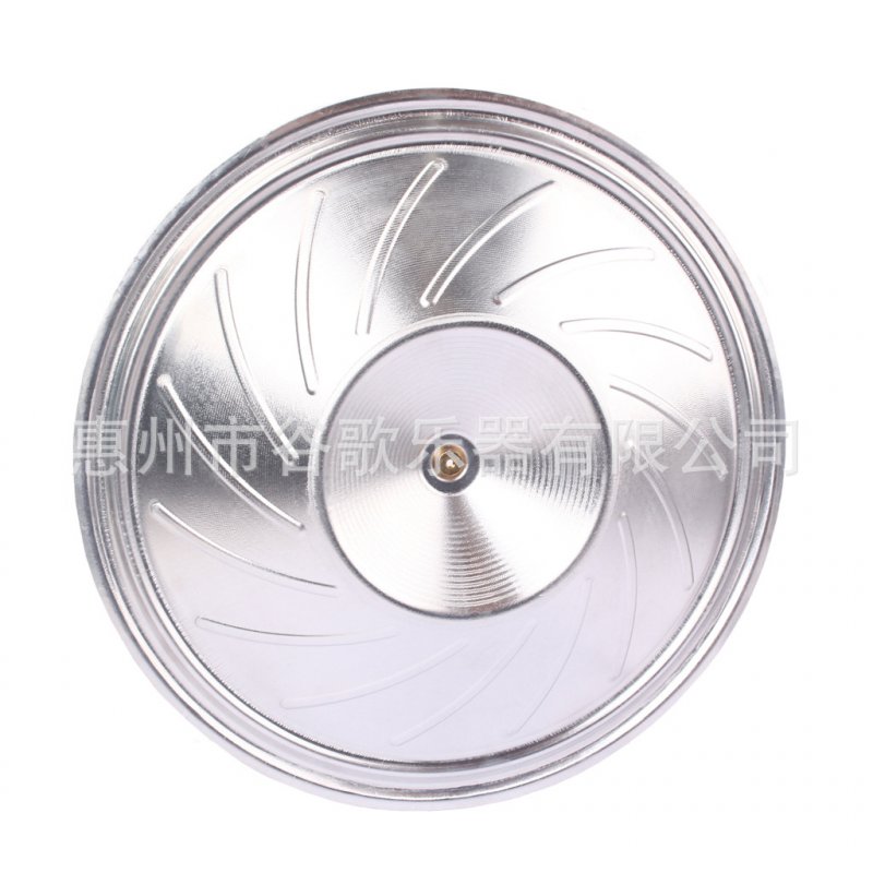 Resonator Guitar Cone Spiral Aluminum Cover for Acoustic Guitar Accessaries Silver