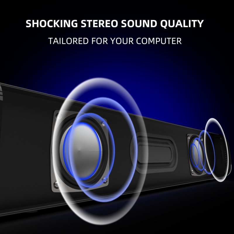 Q2 HD Sound Speaker Portable Wired Loudspeaker for Phone Computer TV 