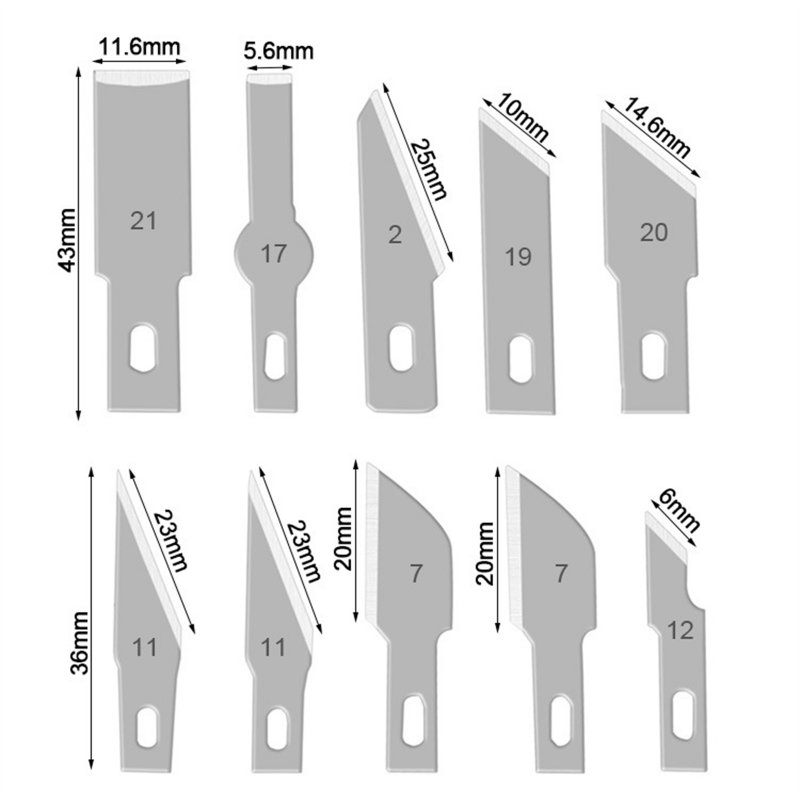 13pcs Carving Knife Kit Engraving Cutter Non-slip Hand Tools Diy Art Hobby Repair Set