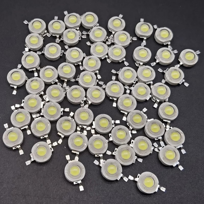 10pcs LED Lamp Bead 1W 3.0-3.2V 350mA Lamp Beads for Flashlight Spotlight Warm White