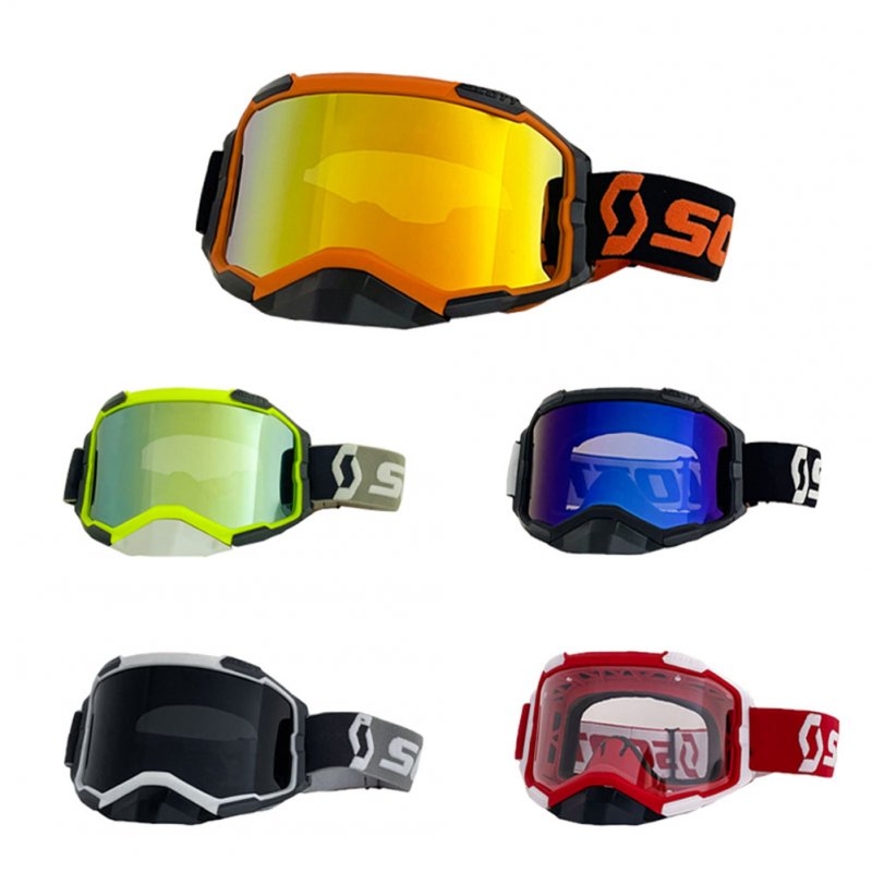 1 Pair Of Tpu Riding  Goggles Motorcycle Off-road Goggles Outdoor Windproof Dustproof Racing Glasses For Outdoor Sports Motorcycles Skiing