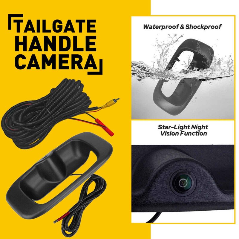 Tailgate Handle Backup Camera Replacement 15228539 Rear Handle Reversing Backing Camera Tailgate Kit 