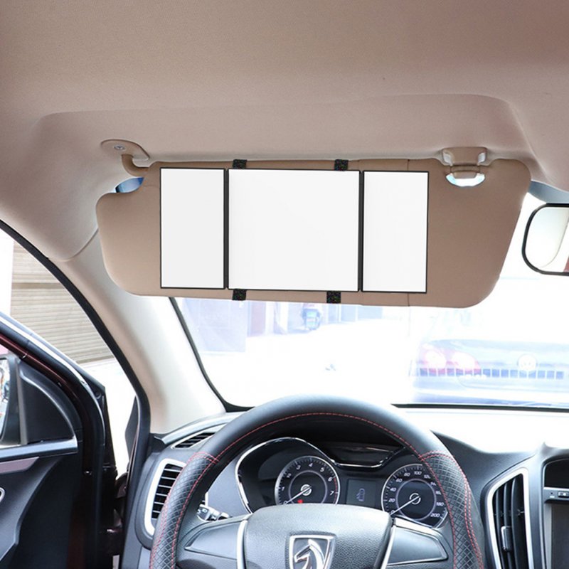Car Visor Mirror Foldable Sun Visor Vanity Mirror For Car Truck SUV Rear View Mirror Dimmable Touch 
