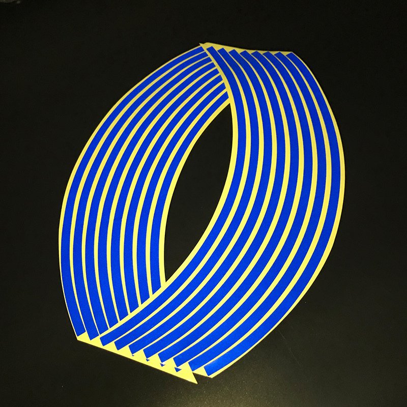 Motorcycle 18 - inch Reflective Wheel Sticker Wheel Ring Sticker Hub Tire Reflector Sticker Decoration 