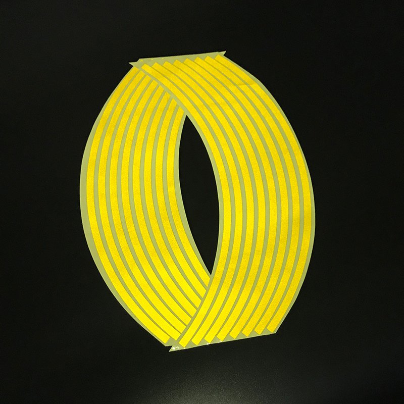 Motorcycle 18 - inch Reflective Wheel Sticker Wheel Ring Sticker Hub Tire Reflector Sticker Decoration 