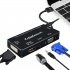 cabledeconn HDMI Splitter HDMI to VGA DVI Audio Video Cable Multiport Adapter 4 in 1 Converter for PS3 HDTV Laptop