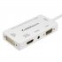 cabledeconn HDMI Splitter HDMI to VGA DVI Audio Video Cable Multiport Adapter 4 in 1 Converter for PS3 HDTV Laptop