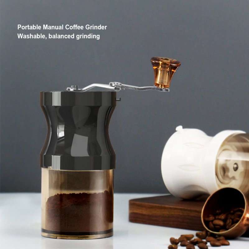 Household Manual Coffee Grinder 9 Levels Adjustable Mini Portable Washable Stainless Steel Coffee Mill 