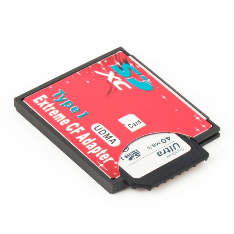 Single Slot for Micro SD / SDXC TF CF Card Type I Memory Card Reader Adapter for the Latest Recorder 